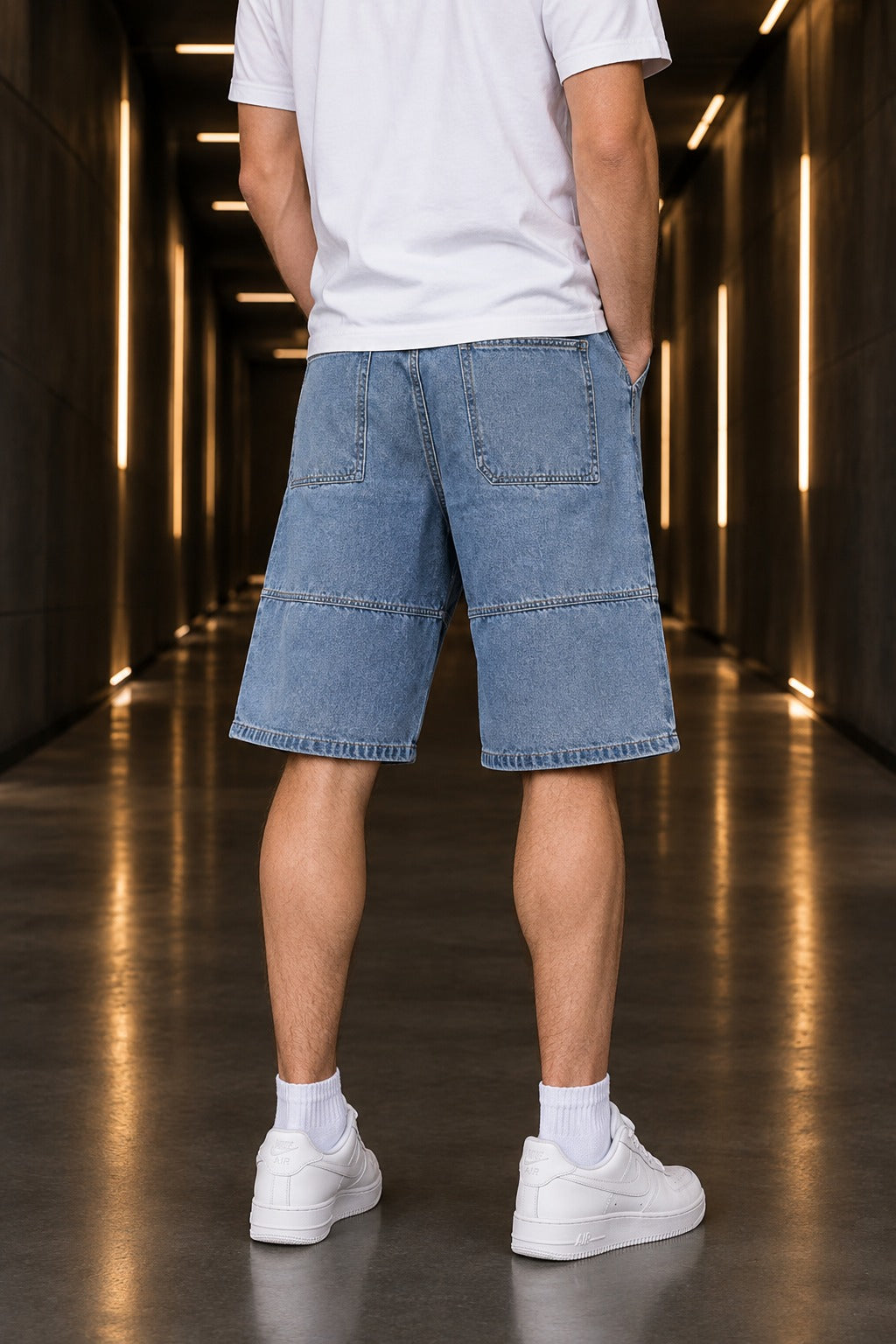 Short Cargo Denim Estilo Baggy