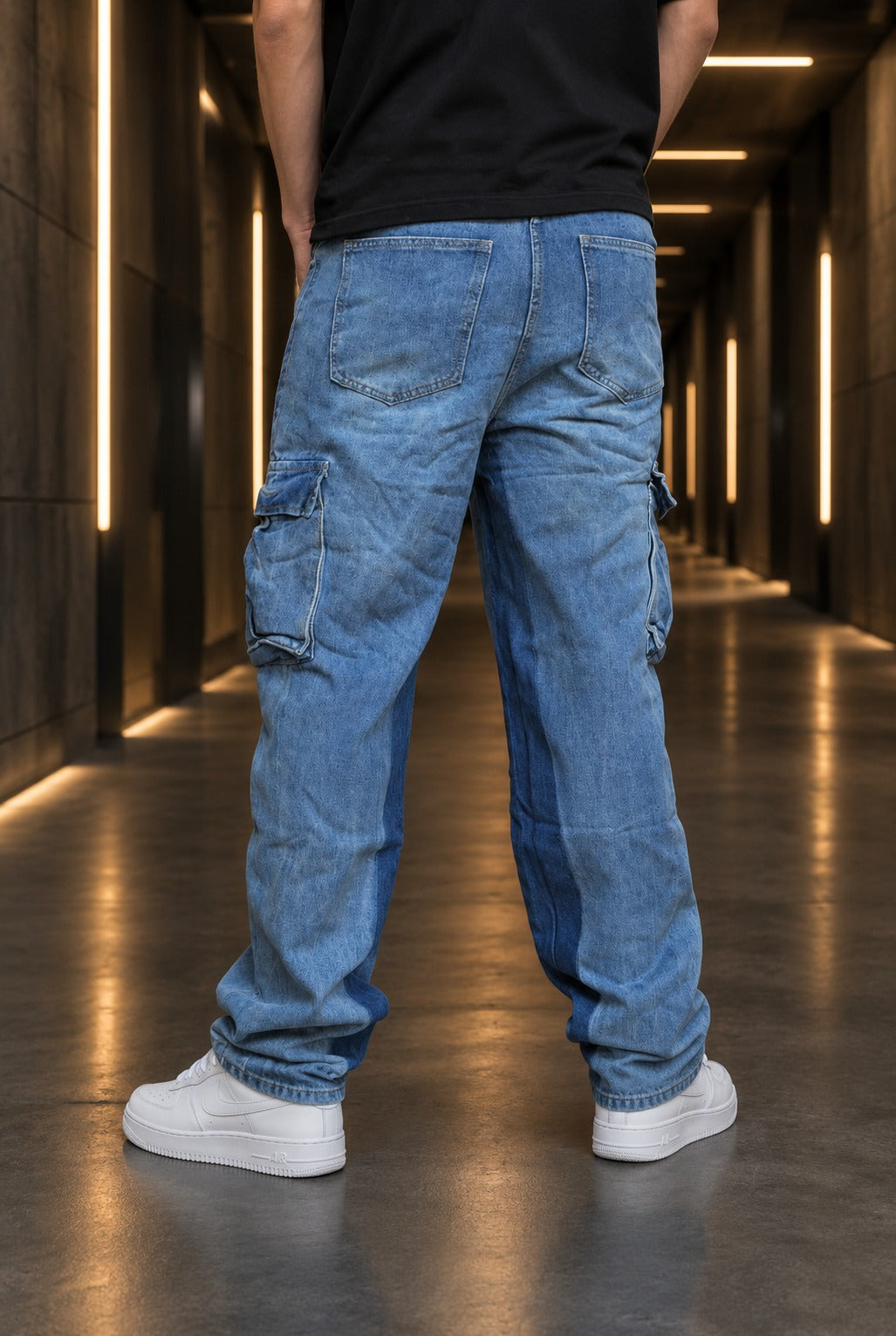 Jeans Cargo Desgaste