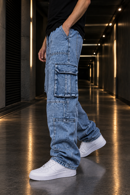 Jeans Cargo Celestiano