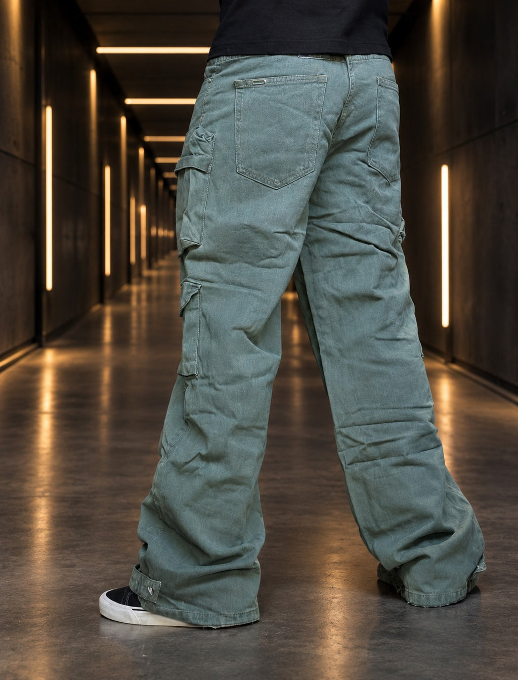 Jeans Multicargo Verde