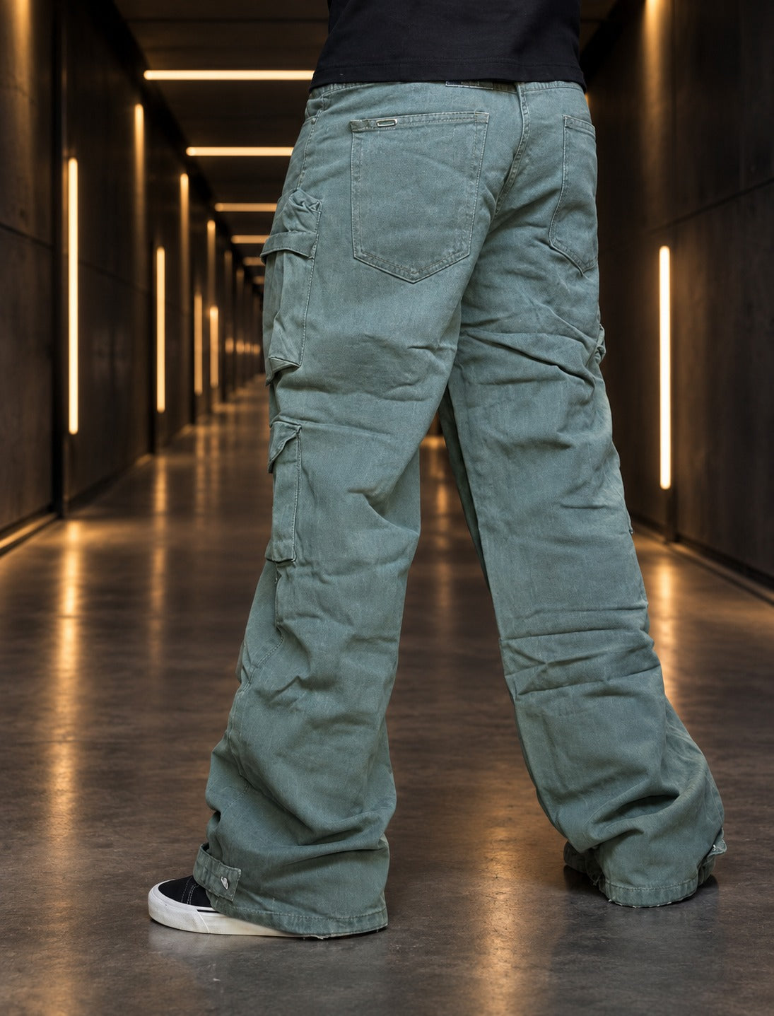 Jeans Multicargo Verde